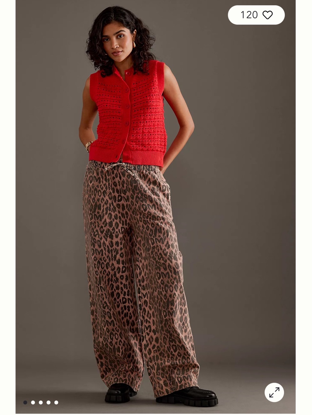 DAMSON MADDER RAFE LEOPARD PRINT PANT